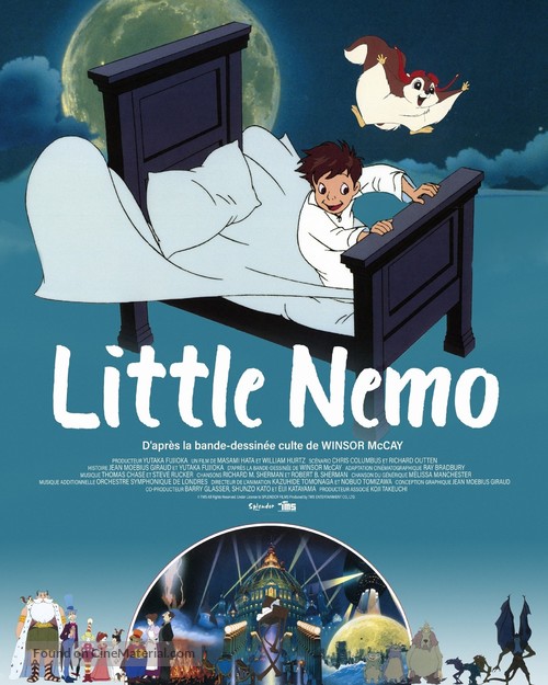 Little Nemo: Adventures in Slumberland - French Re-release movie poster