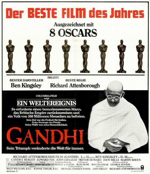 Gandhi - German Movie Poster