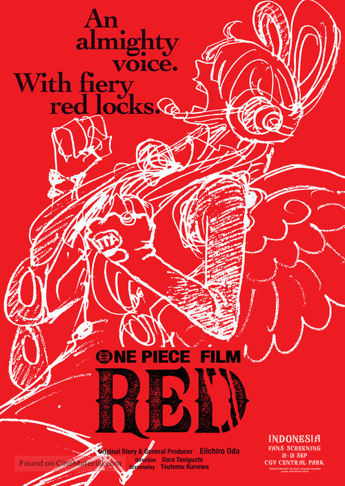 One Piece Film: Red - Indonesian Movie Poster