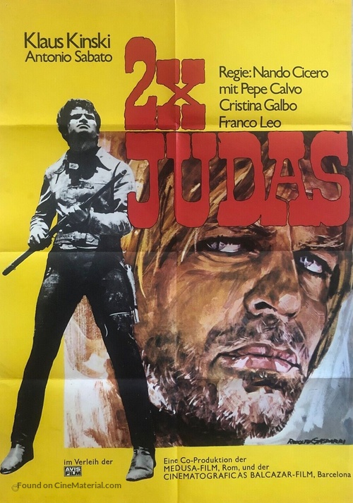 Due volte Giuda - German Movie Poster