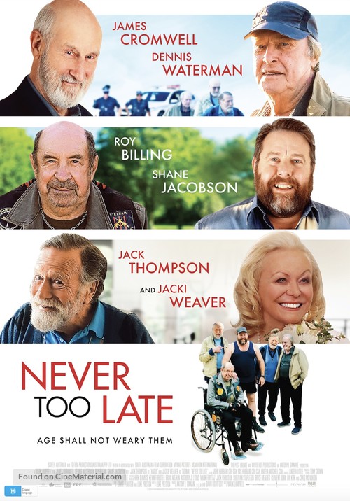 Never Too Late - Australian Movie Poster