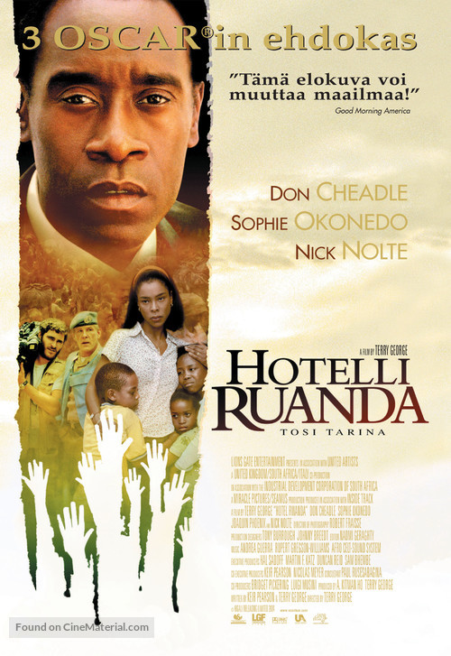 Hotel Rwanda - Finnish Movie Poster