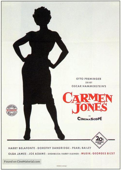 Carmen Jones - German Movie Poster