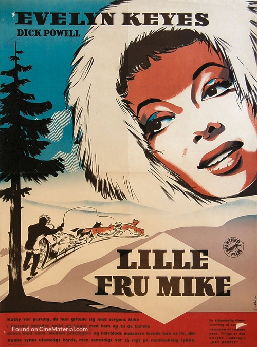 Mrs. Mike - Danish Movie Poster