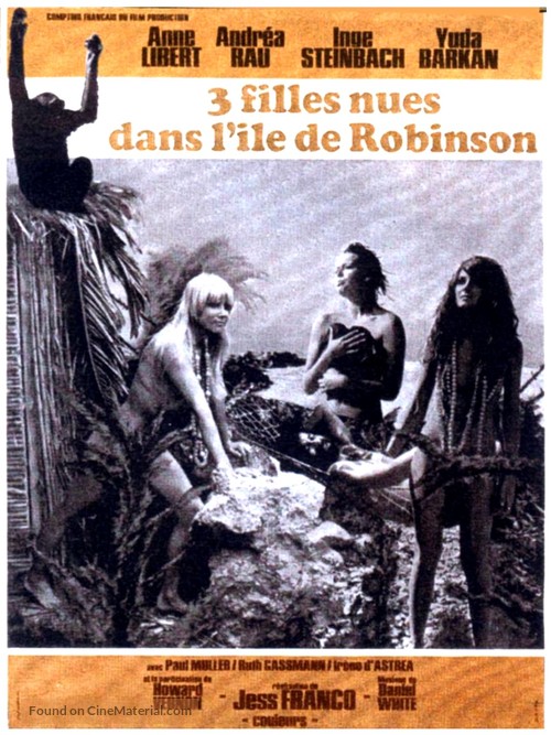 Robinson und seine wilden Sklavinnen - French Movie Poster