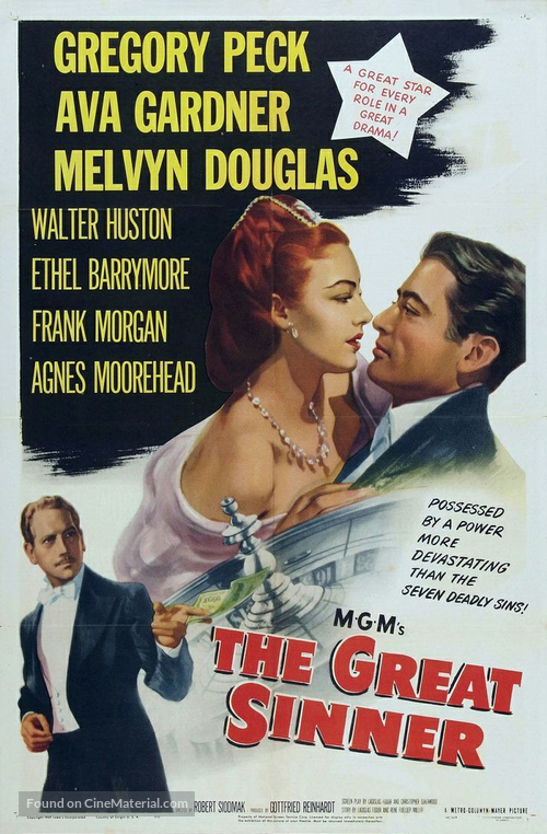 The Great Sinner - Movie Poster