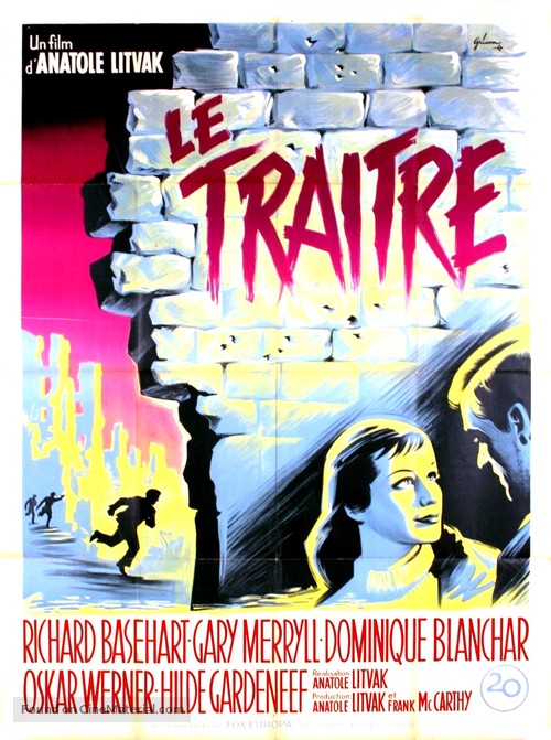Decision Before Dawn - French Movie Poster