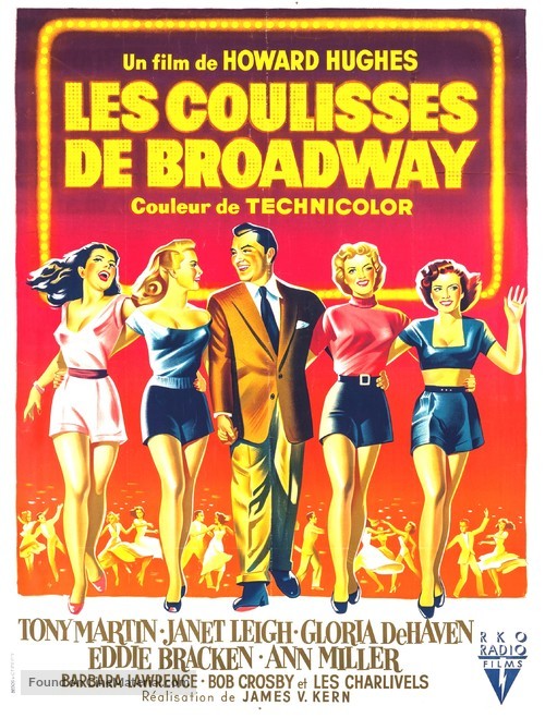 Two Tickets to Broadway - French Movie Poster