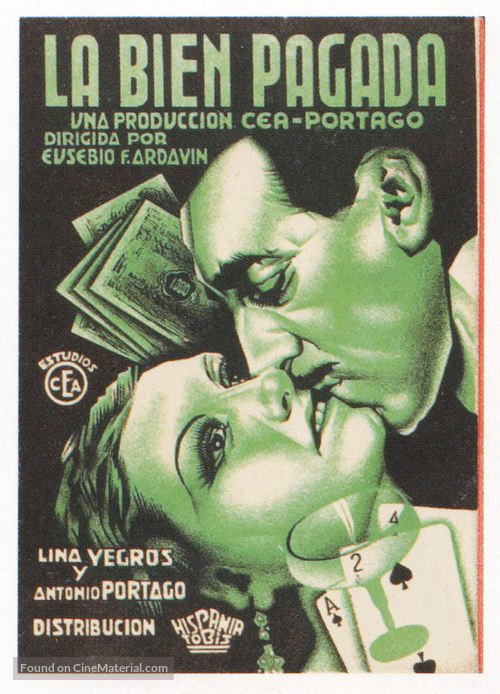 La bien pagada - Spanish Movie Poster