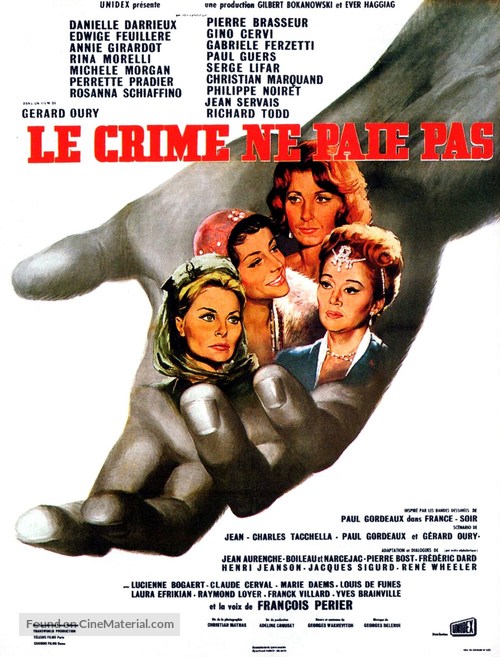 Le crime ne paie pas - French Movie Poster