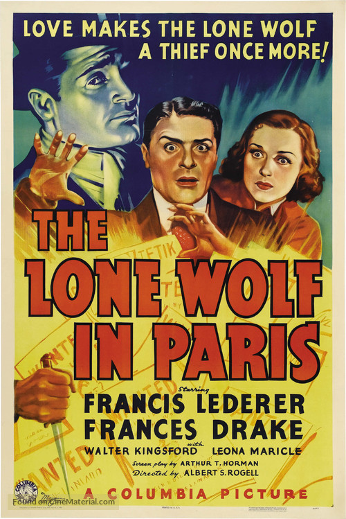 The Lone Wolf in Paris - Movie Poster