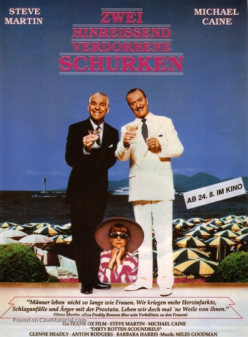 Dirty Rotten Scoundrels - German Movie Poster