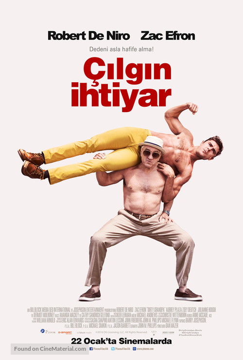 Dirty Grandpa - Turkish Movie Poster