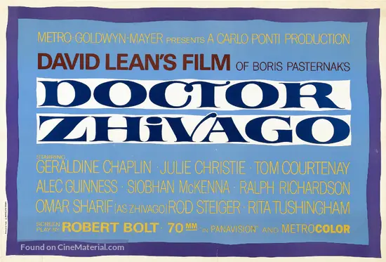 Doctor Zhivago - Movie Poster