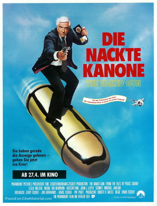 The Naked Gun - German Movie Poster