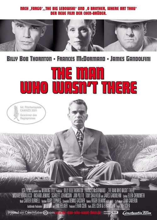 The Man Who Wasn&#039;t There - German poster