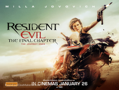 Resident Evil: The Final Chapter - Australian Movie Poster