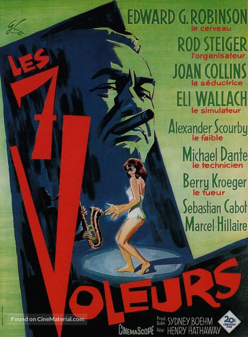 Seven Thieves - French Movie Poster