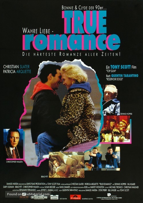True Romance - German Movie Poster