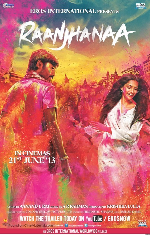 Raanjhanaa - Indian Movie Poster