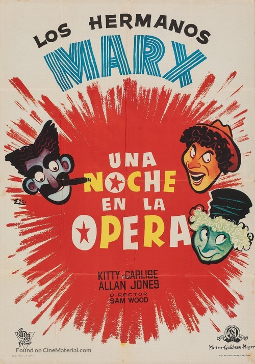 A Night at the Opera - Spanish Movie Poster