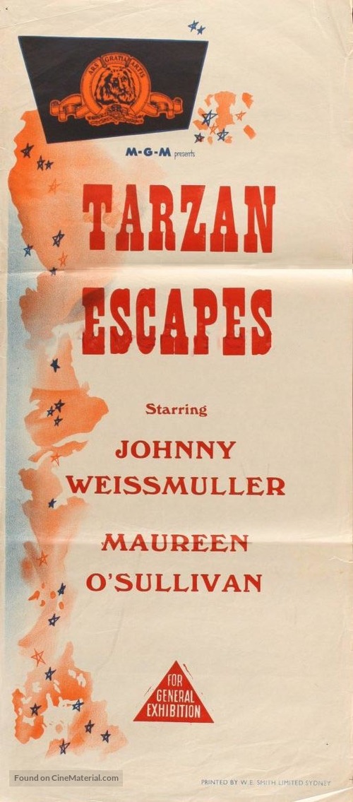 Tarzan Escapes - Australian Movie Poster