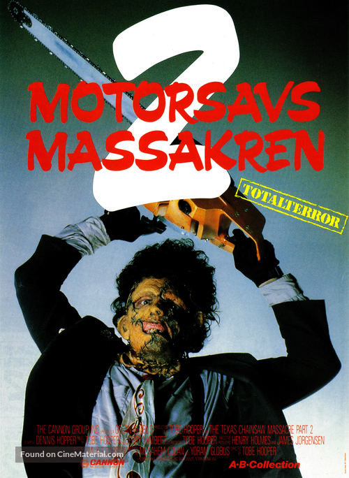The Texas Chainsaw Massacre 2 - Danish Movie Poster