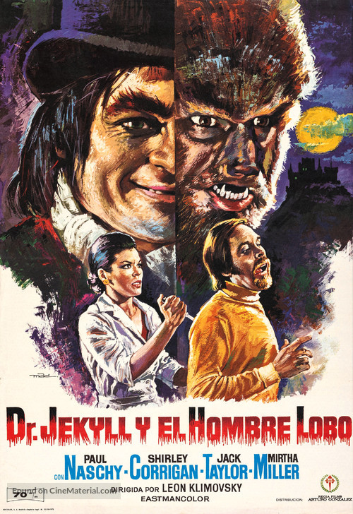 Dr. Jekyll y el Hombre Lobo - Spanish Movie Poster
