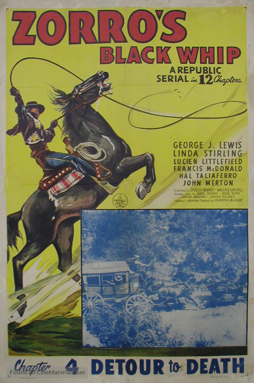 Zorro&#039;s Black Whip - Movie Poster