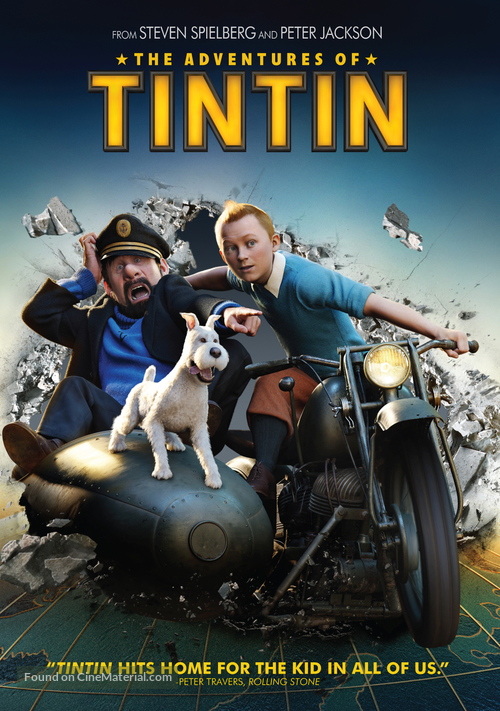 The Adventures of Tintin: The Secret of the Unicorn - DVD movie cover