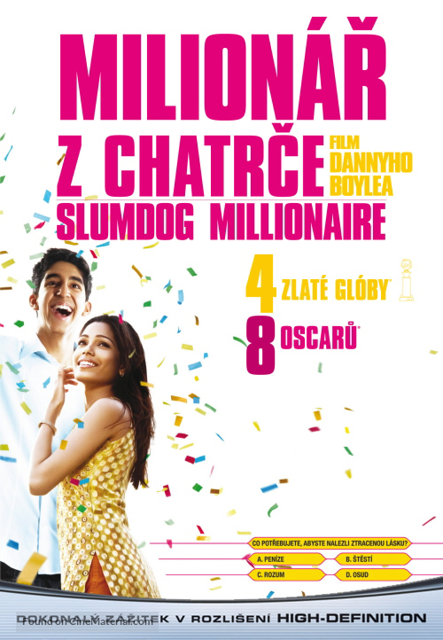 Slumdog Millionaire - Czech DVD movie cover