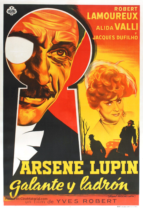 Sign&eacute; Ars&egrave;ne Lupin - Argentinian Movie Poster