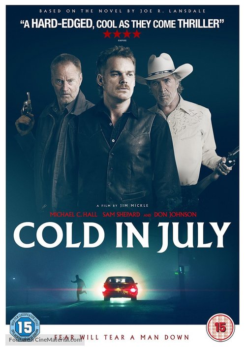 Cold in July - British DVD movie cover