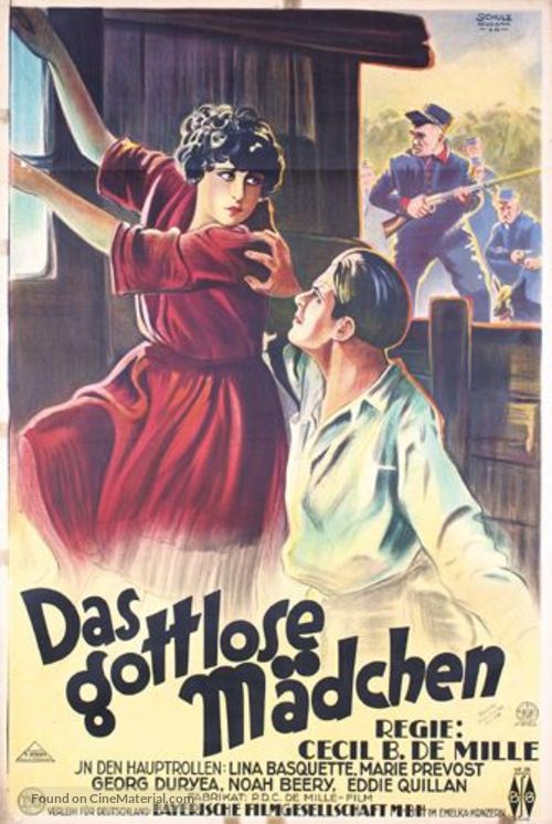 The Godless Girl - German Movie Poster