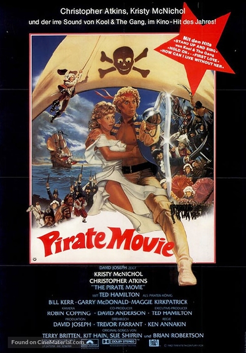 The Pirate Movie - German Movie Poster