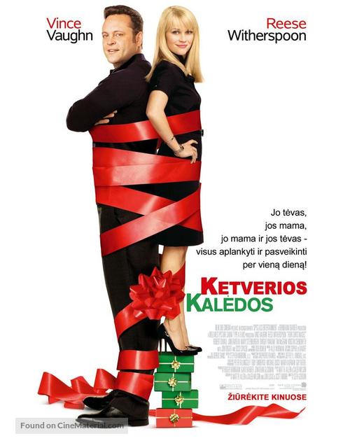 Four Christmases - Lithuanian Movie Poster