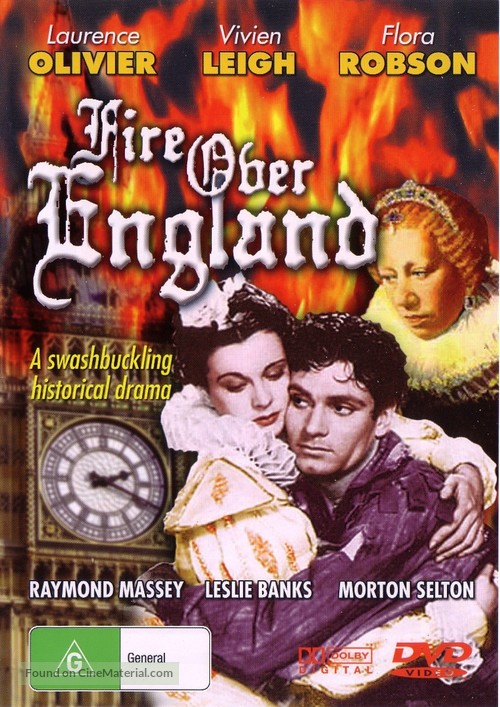 Fire Over England - Australian DVD movie cover