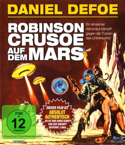 Robinson Crusoe on Mars - German Blu-Ray movie cover