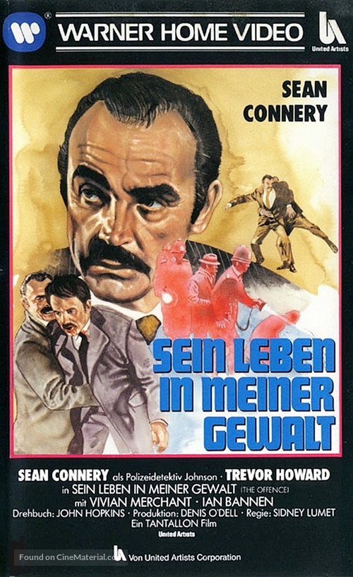 The Offence - German VHS movie cover