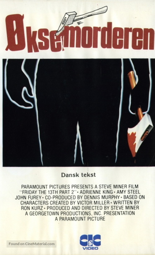 Friday the 13th Part 2 - Danish VHS movie cover