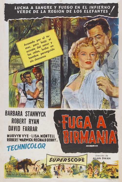Escape to Burma - Argentinian Movie Poster