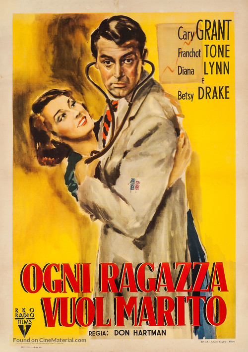 Every Girl Should Be Married - Italian Movie Poster