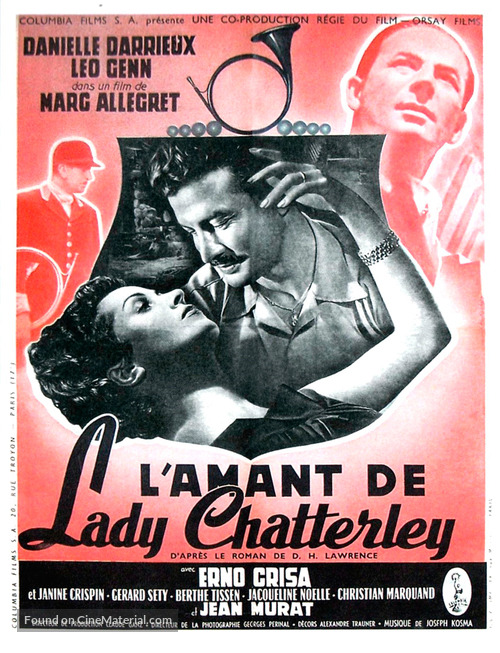 L&#039;amant de lady Chatterley - French Movie Poster