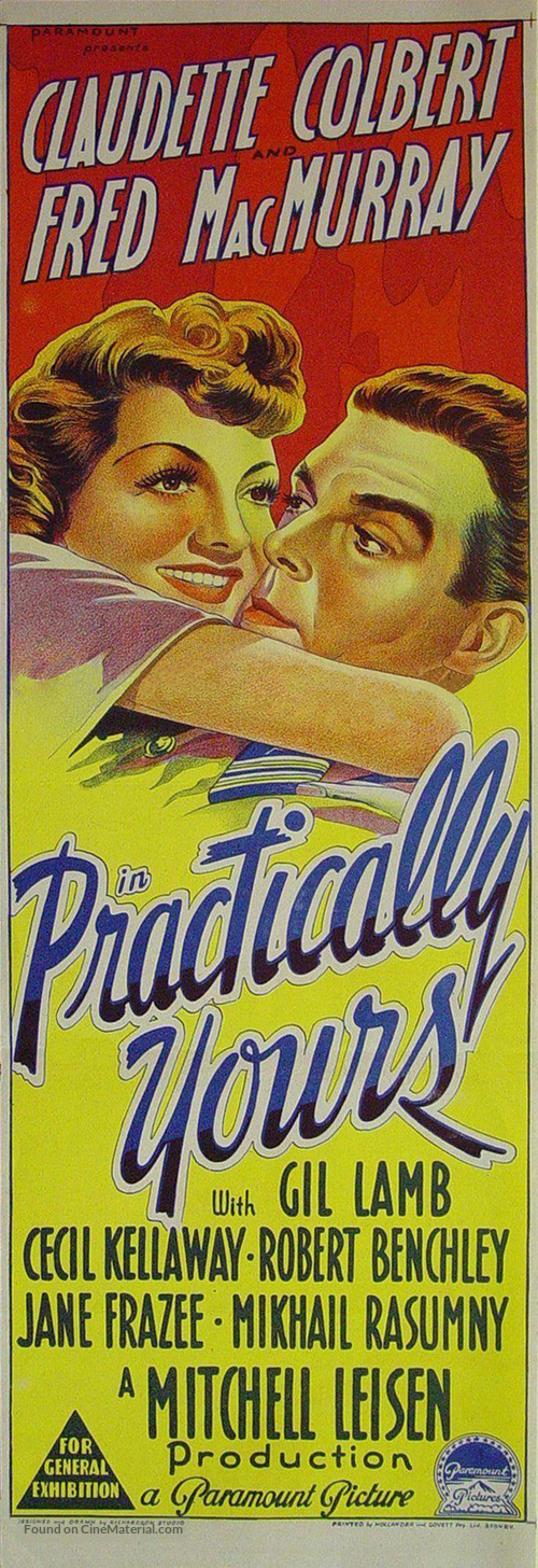 Practically Yours - Australian Movie Poster