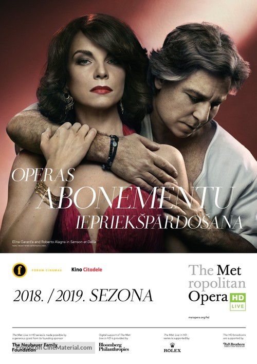 &quot;Metropolitan Opera: Live in HD&quot; - Latvian Movie Poster