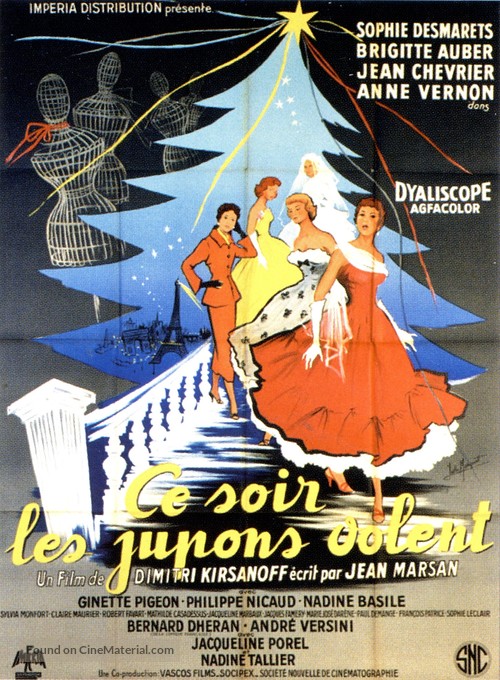 Ce soir les jupons volent - French Movie Poster