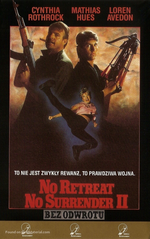 No Retreat No Surrender 2 - Polish VHS movie cover