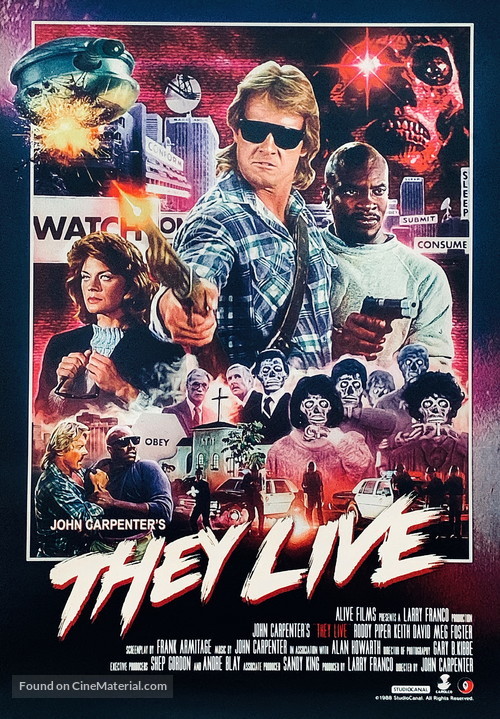 They Live - Re-release movie poster
