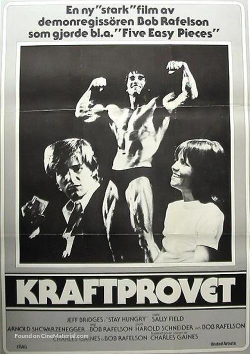 Stay Hungry - Swedish Movie Poster