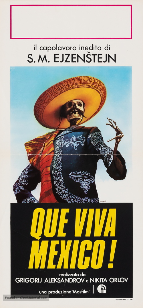 &iexcl;Que viva Mexico! - Italian Re-release movie poster